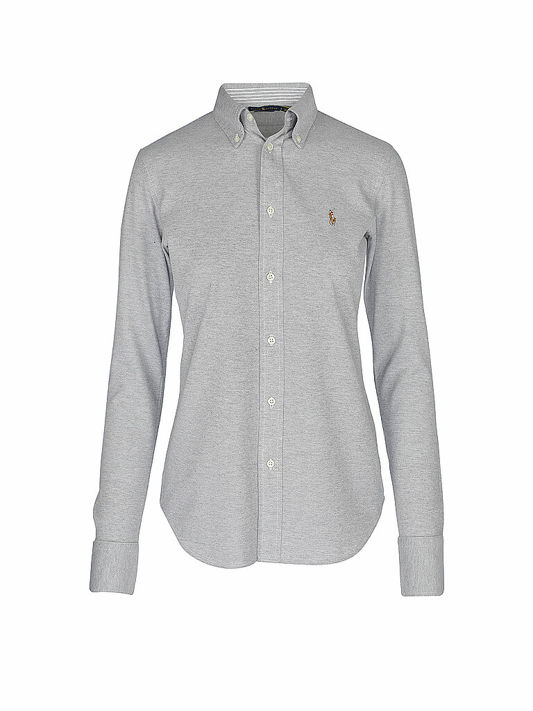 POLO RALPH LAUREN Bluse Skinny Fit Heidi  grau | XS